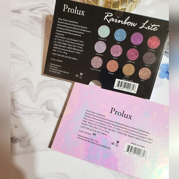 Prolux Rainbow Lite Body Glitter 12 Color Palette - Picture 5 of 5